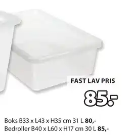 JYSK BASIC BOX OPPBEVARINGSBOKS oferta