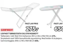 JYSK LEIFHEIT TØRKESTATIV OG STRYKEBRETT oferta