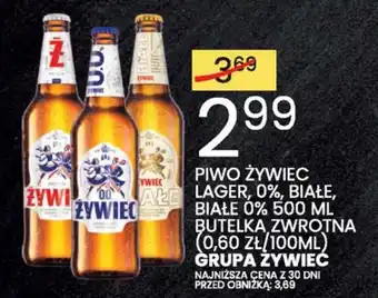 Wafelek Piwo żywiec lager, 0%, białe 0% grupa żywiec oferta