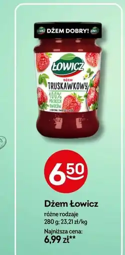Żabka Łowicz Dżem truskawkowy o obniżonej zawartości cukrów 280 g oferta