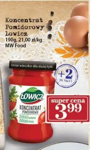 Społem Łowicz Koncentrat pomidorowy 190 g oferta