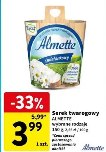 Intermarche Serek twarogowy oferta