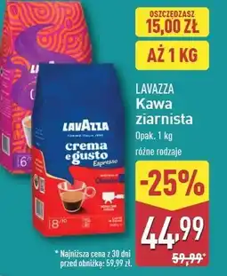 ALDI Kawa legerro Lavazza caffe crema oferta