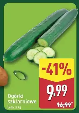 ALDI Ogórki szklarniowe oferta