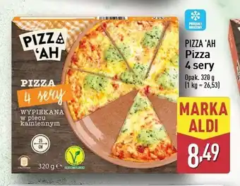 ALDI Pizza z pieca kamiennego 4 sery Pizza'ah oferta