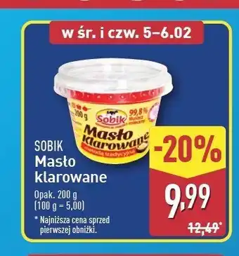 ALDI Masło klarowane Sobik masło klarowane oferta