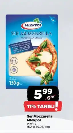 Netto Ser mozzarella - plastry Mlekpol oferta