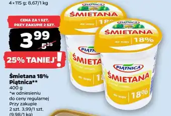 Netto Śmietana 18% Piątnica oferta