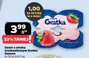 Netto Jogurt truskawka Danone gratka oferta