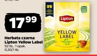 Netto Herbata Lipton yellow label tea oferta