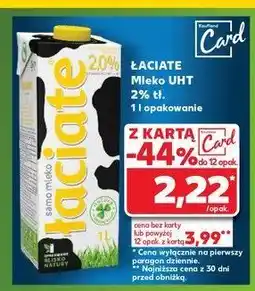 Kaufland Mleko 2% Łaciate oferta