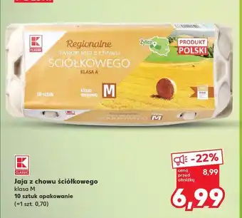 Kaufland Jaja z chowu ściółkowego klasa m K-classic oferta