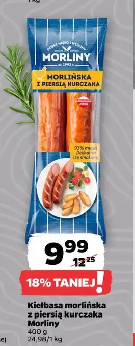 Netto Kiełbasa morlińska z piersią kurczaka Morliny oferta