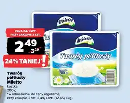 Netto Twaróg półtłusty Miletto oferta