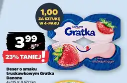 Netto Deser truskawka Danone Gratka oferta