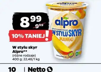 Netto Jogurt mango Alpro Skyr Style oferta