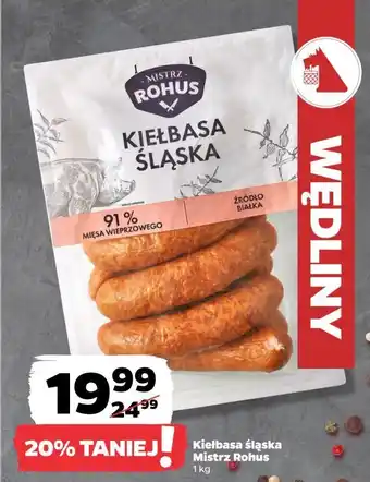 Netto Kiełbasa śląska Mistrz Rohus oferta