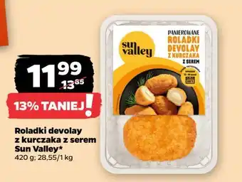 Netto Panierowane roladki devolay z kurczaka serem Sun Valley oferta