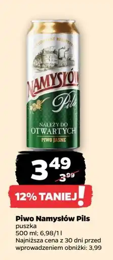 Netto Piwo Namysłów Pils oferta