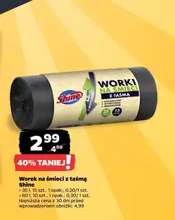 Netto Worki na śmieci z taśmą 60 l Shine Classic oferta