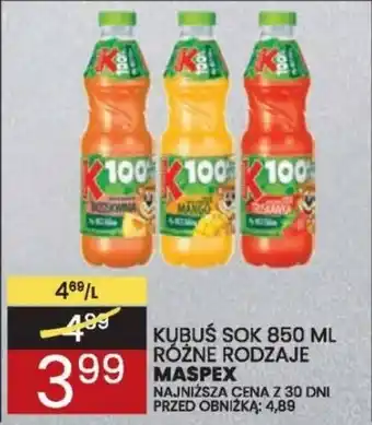 Wafelek Kubuś sok maspex oferta