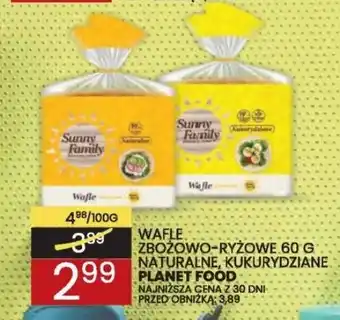 Wafelek Wafle zbożowo-ryżowe naturalne planet food oferta