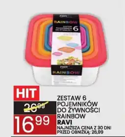 Wafelek Zestaw pojemników do żywności rainbow ravi oferta