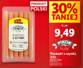 Lidl Parówki z szynki, xxl oferta