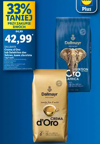 Lidl Dallmayr crema d'oro kawa ziarnista oferta