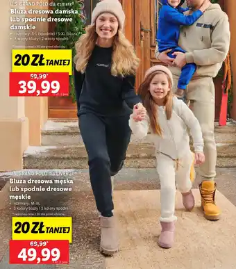 Lidl Bluza dresowa męska / spodnie dresowe męskie oferta