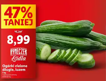 Lidl Ogórki zielone długie, luzem oferta