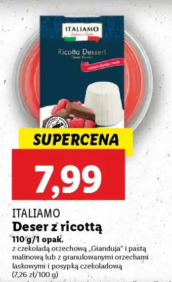 Lidl ITALIAMO Deser z ricottą oferta