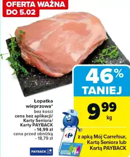 Carrefour Łopatka wieprzowa Carrefour oferta