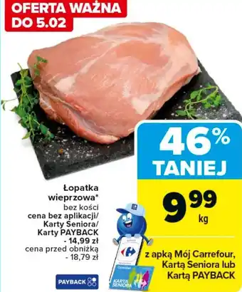 Carrefour Łopatka wieprzowa Carrefour oferta