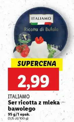 Lidl ITALIAMO Ser ricotta z mleka bawolego oferta