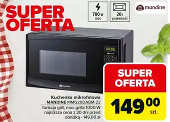 Carrefour Kuchenka mikrofalowa Mandine oferta