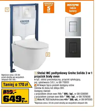 OBI Stelaż wc Grohe oferta