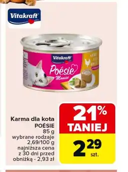 Carrefour Karma dla kota Vitakraft oferta