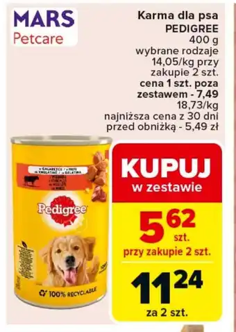 Carrefour Karma dla psa Pedigree oferta