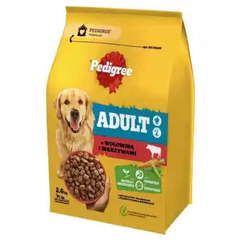 Carrefour Pedigree Adult Sucha karma dla psów z wołowiną i warzywami 2,6 kg oferta