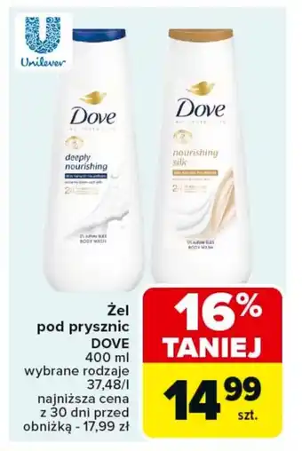 Carrefour Żel pod prysznic Dove oferta