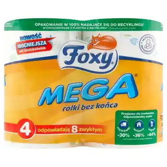 Carrefour Foxy Mega Papier toaletowy 4 rolki oferta