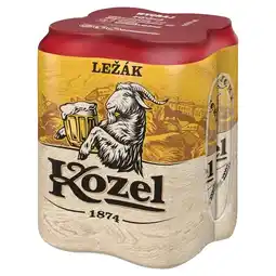 Carrefour Kozel Ležák Piwo jasne 2 l (4 x 0,5 l) oferta