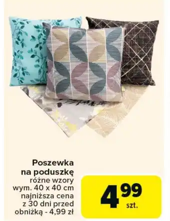 Carrefour Market Poszewka na poduszkę oferta