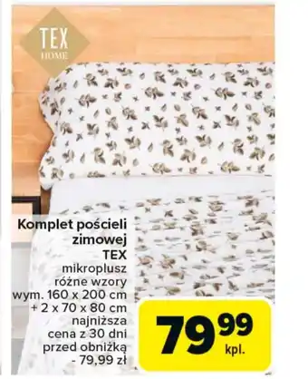 Carrefour Market Komplet pościeli TEX oferta