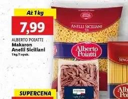 Lidl ALBERTO POIATTI Makaron Anelli Siciliani oferta