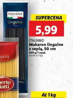 Lidl ITALIAMO Makaron linguine z sepią oferta