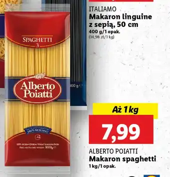 Lidl Alberto poiatti makaron spaghetti oferta