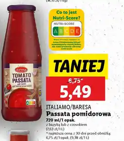 Lidl ITALIAMO/BARESA Passata pomidorowa oferta