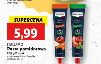 Lidl ITALIAMO Pasta pomidorowa oferta